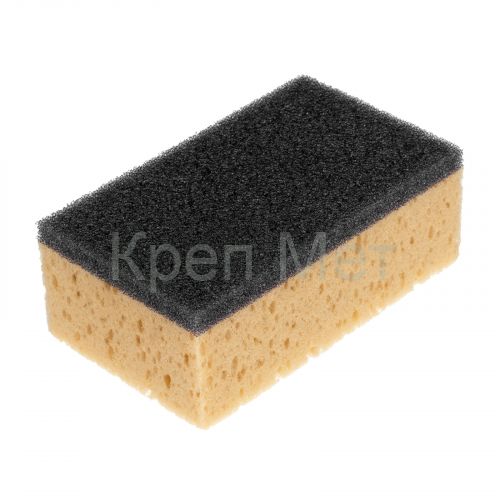 Губка крупнопористая комбинированная для удаления эпоксидной затирки 160х95х60 мм, Сибртех