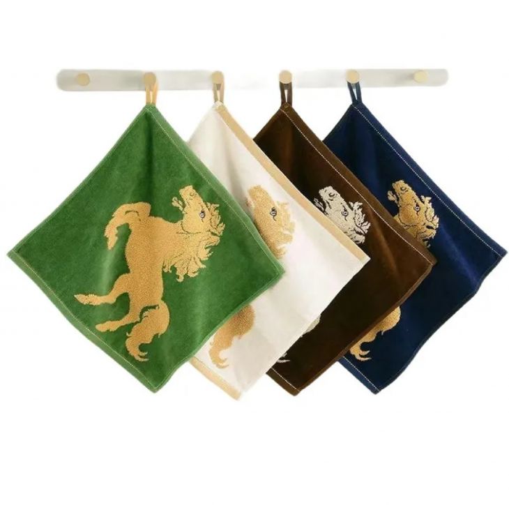 Полотенце 2026 Лошадка 36x36 синий