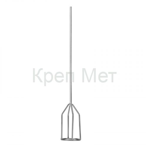 Миксер для гипсовых смесей, 80 х 530 мм, оцинкованный, шестигранный хвостовик 8 мм Denzel