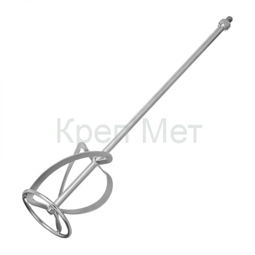 Насадка для миксера, для тяжелых растворов, 120 х 590 мм, оцинкованная, хвостовик резьба М14 Сибртех