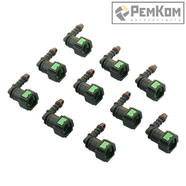 RK01325	1118-1104410-10 * Штуцер топливный быстросъемный   (угловой 90 градусов) 10 штук. для а/м 1117-1119, 2190-2192