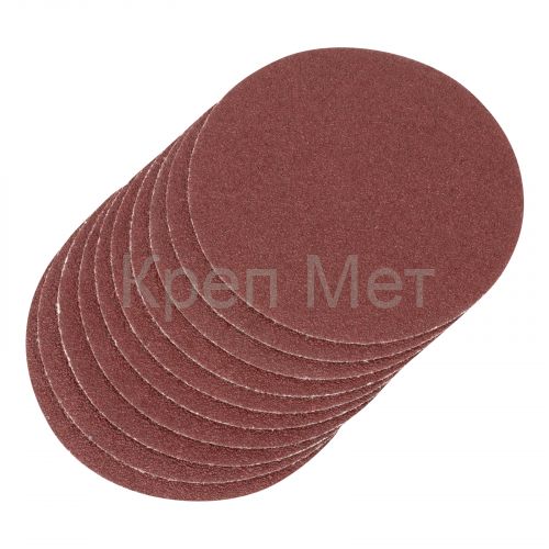 Круг абразивный на ворсовой подложке под "липучку", P 40, 115 мм, 10 шт Matrix