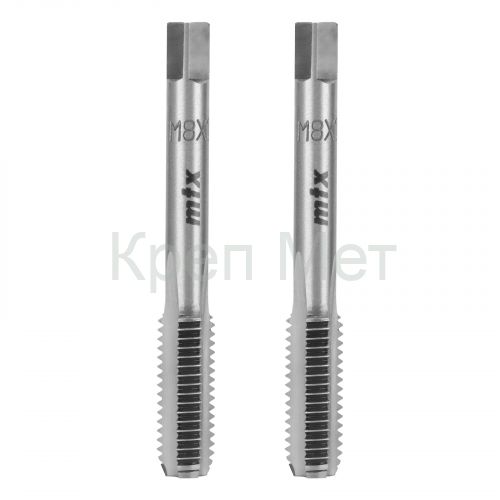 Метчик ручной М8 х 1.25 мм, комплект из 2 шт Сибртех