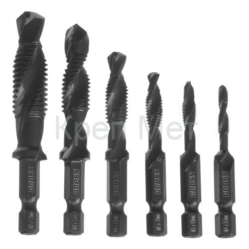 Набор сверл-метчиков, М4-М12, Co5% // Gross