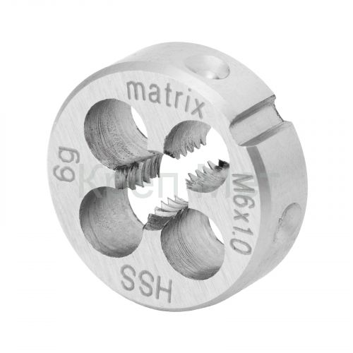 Плашка М6 х 1 мм, Р6М5 Matrix