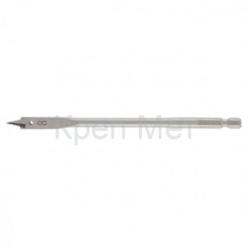 Сверло по дереву перовое, 8 мм шестигранный хвостовик Matrix