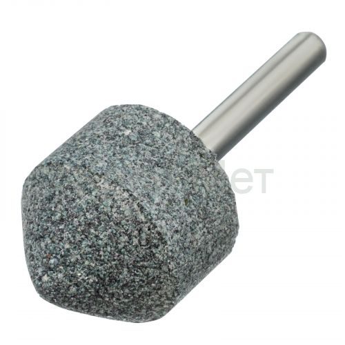 Шарошка абразивная, конус, для дрели, 25 x 25 мм, хвостовик d6 мм, 63С Denzel