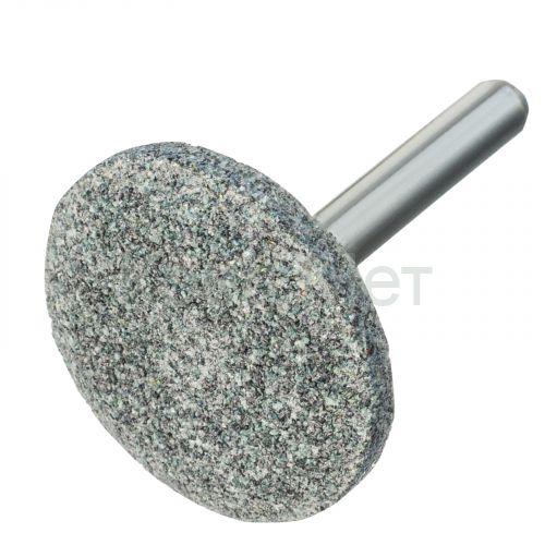 Шарошка абразивная, диск, 32 x 12 мм, для дрели,  хвостовик d6 мм, 63С Denzel