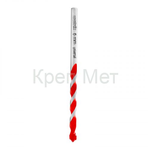 Сверло универсальное, 6мм Matrix