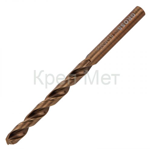 Сверло спиральное по металлу, 6.5 мм, HSS-Co Gross