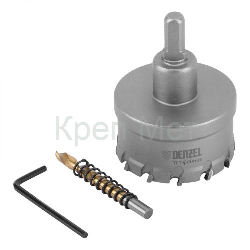 Коронка по металлу твердосплавная, 60 мм Denzel