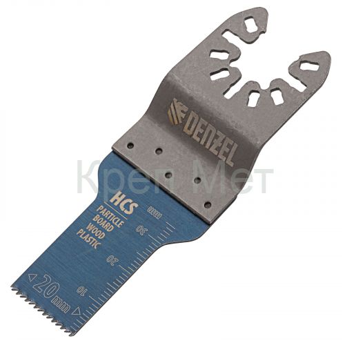 Насадка для МФИ режущая пазовая прямая, HCS, по дереву, 20 х 1.4 мм, мелкий зуб Denzel