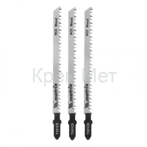 Полотна для электролобзика по дереву, 3 шт, T301CD, 90 x 3 мм, HCS Matrix Professional