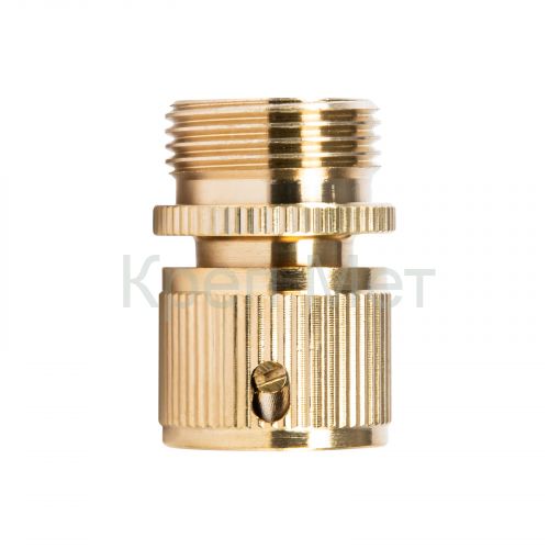 Соединитель латунный, быстросъемный, внешняя резьба 3/4, посадочный D 3/4 Palisad