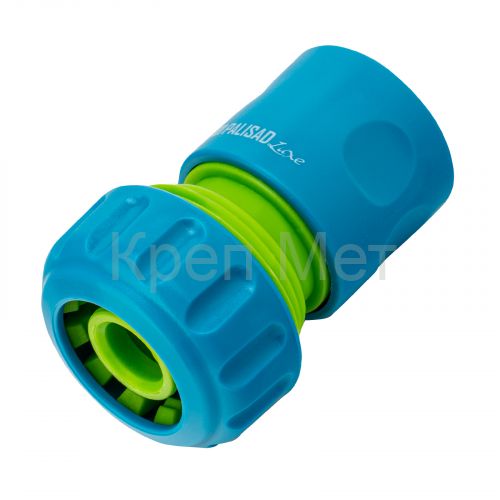 Соединитель пластмассовый, быстросъемный для шланга 3/4, однокомпонентный Palisad Luxe