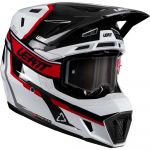 Leatt Kit Moto 7.5 V26 White/Red (2026)  шлем + очки Leatt Velocity 4.5