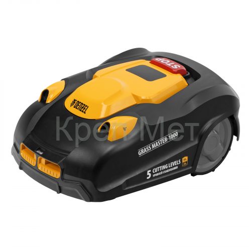 Робот-газонокосилка Grass Master 1000  1000м², 3Ач, 28V, LCD дисплей, Wi-Fi Denzel