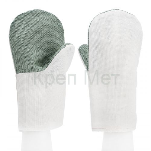 Рукавицы х/б с брезентовым наладонником, 2 размер Сибртех