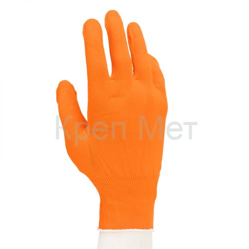 Перчатки Нейлон, 13 класс, оранжевые, XL