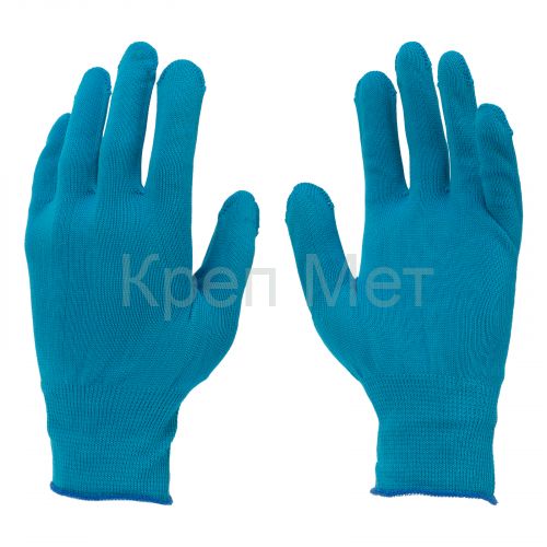 Перчатки Нейлон, 13 класс, цвет ультрамарин, XL