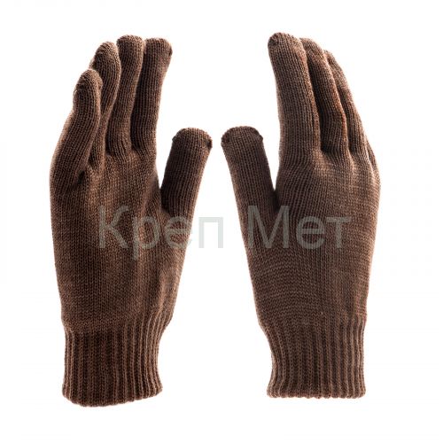 Перчатки трикотажные, двойные, полушерстяные, Сибртех