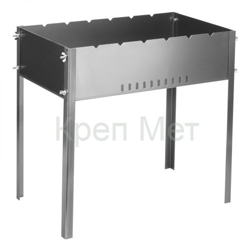 Мангал на барашках 500 х 305 х 500 мм, сталь 1.2 мм, Camping Palisad