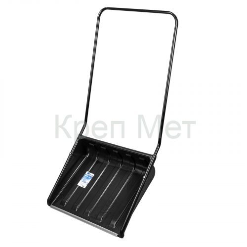 Движок для уборки снега пластиковый, 700х550х1470 мм, стальная рукоятка, Сибртех