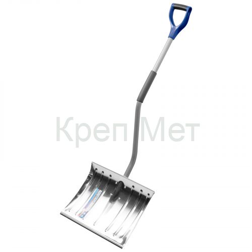 Лопата для уборки снега алюминиевая, 465 х 340 х 1300 мм, стальной черенок, Palisad