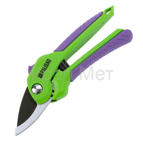 Секатор прямого реза, 210 мм, шестеренный привод, двухкомпонентные рукоятки Palisad