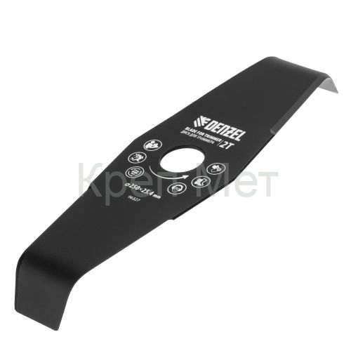 Диск для триммера мульчирующий, 250 х 25,4 толщина 2,5 мм, 2 лезвия Denzel