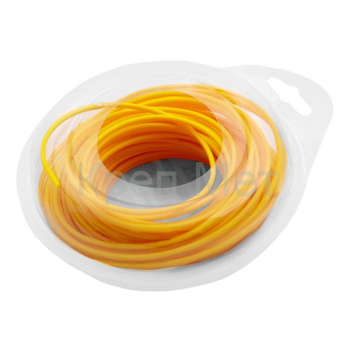 Леска для триммера квадратная, 2 мм х 15 м Denzel