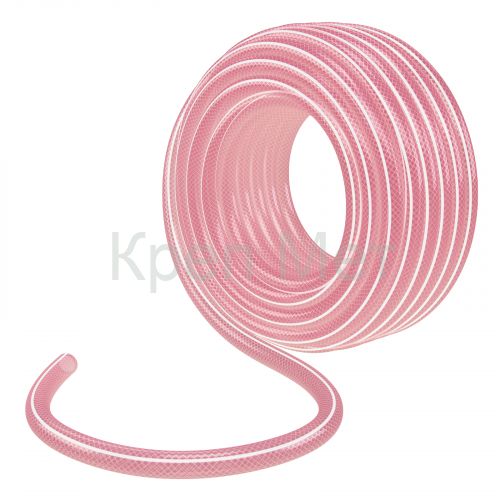 Шланг эластичный 3/4", 15 м, прозрачный розовый Palisad