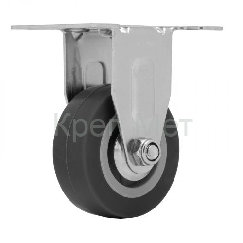 Колесо неповоротное D 50 мм, крепление  платформенное Сибртех