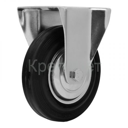 Колесо неповоротное D 160 мм, крепление  платформенное Сибртех
