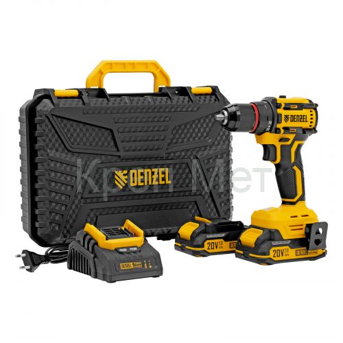 Дрель-шуруповерт аккумуляторная бесщет. CDH-BL-20, Li-Ion, 20 В// Denzel