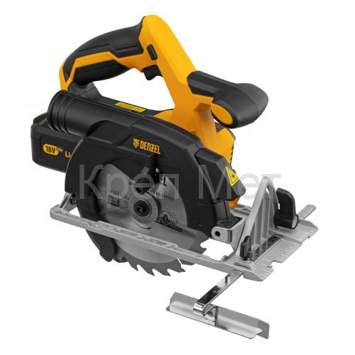 Пила циркулярная аккумуляторная бесщет. CCS-165, 18В Li-Ion Denzel