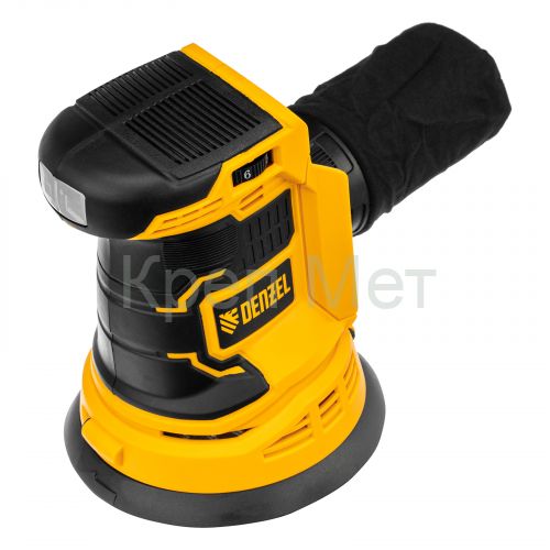Машина шлифовальная эксцентриковая аккумуляторная COS-125-0, 18В Li-Ion Denzel