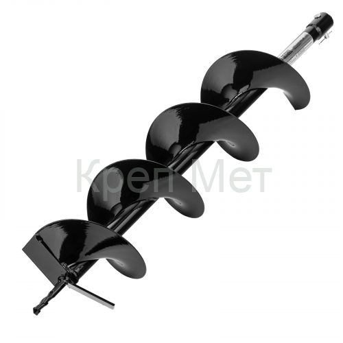 Шнек для грунта E-150, диаметр 150 мм, длина 800 мм,соединение 20 мм, несъемный нож Denzel