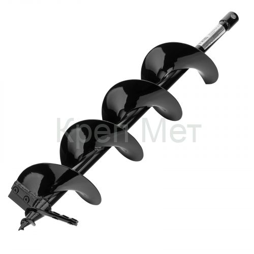 Шнек для грунта ER-150, диаметр 150 мм, длина 800 мм,соединение 20 мм, съемный нож Denzel