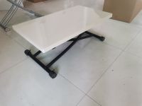 Стол-трансформер В 2219 S-8R стекло Cream