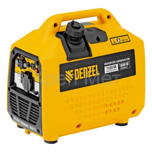 Генератор инверторный GS-1100iS, 1,1 кВт, 230 В, закрытый корпус, ручной старт DENZEL