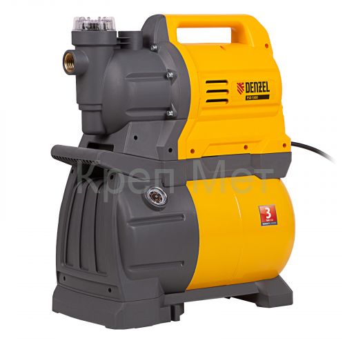 Насосная станция PSХ1300, Х-Pro, 1300 Вт, 4500 л/ч, ресивер 24 л, подъем 48 м Denzel