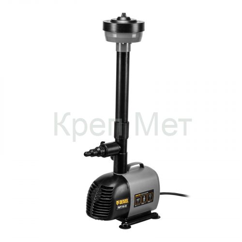 Насос фонтанный FNP110-34, 112 Вт, подъем 3,4 м, 3400 л/ч, колокольчик/каскад/гейзер Denzel