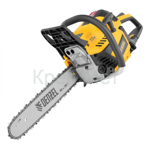 Пила цепная бензиновая DS-4516, шина 40 см, 45 см3, 2,5 л.с, шаг 0,325, паз 1,5 мм, 64 звена Denzel