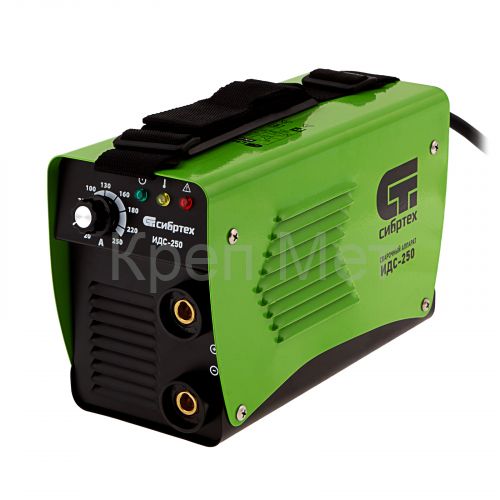 Аппарат инверторный дуговой сварки ИДС-250, 250 А, ПВ 80%, диаметр электрода 1.6-5 мм Сибртех