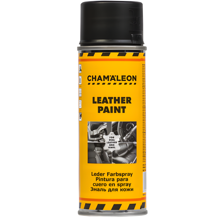 Chamaeleon Эмаль для кожи черная матовая, объем 0,2л.