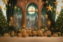 Фон стена "New year wall №50"