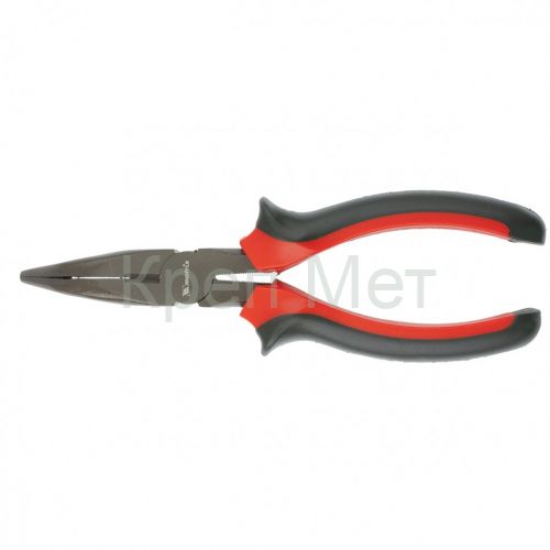 Длинногубцы изогнутые Black Nickel, 180 мм, двухкомпонентные рукоятки Matrix