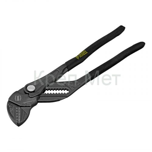 Клещи переставные, кнопочный механизм, обливные рукоятки, сантехнические, 250 мм Denzel