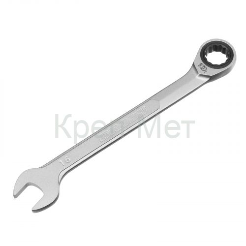 Ключ комбинированный трещоточный, 16 мм, количество зубьев 100 Gross